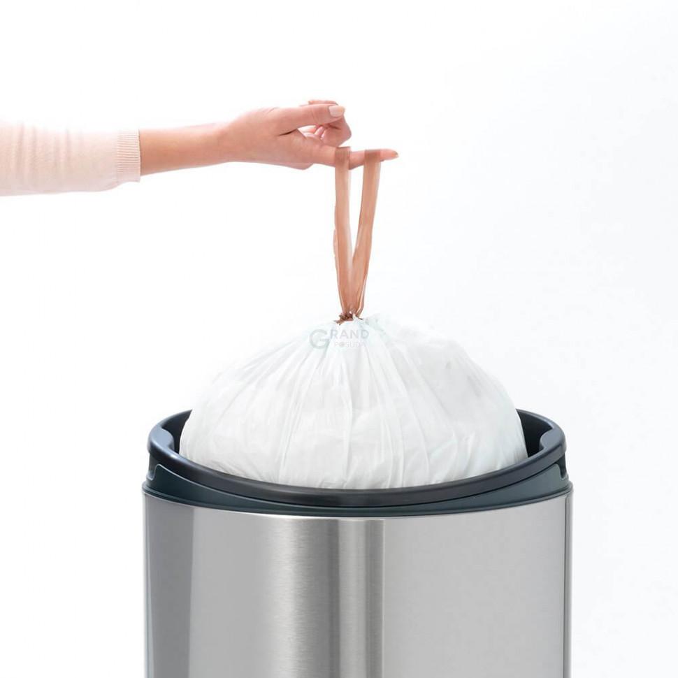 Brabantia Пакети для сміття, 40/50 л, розмір H, 30 шт білих | https://grandposuda.com.ua