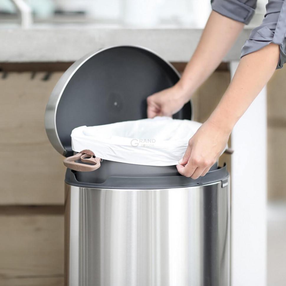 Brabantia Пакети для сміття, 40/50 л, розмір H, 30 шт білих | https://grandposuda.com.ua