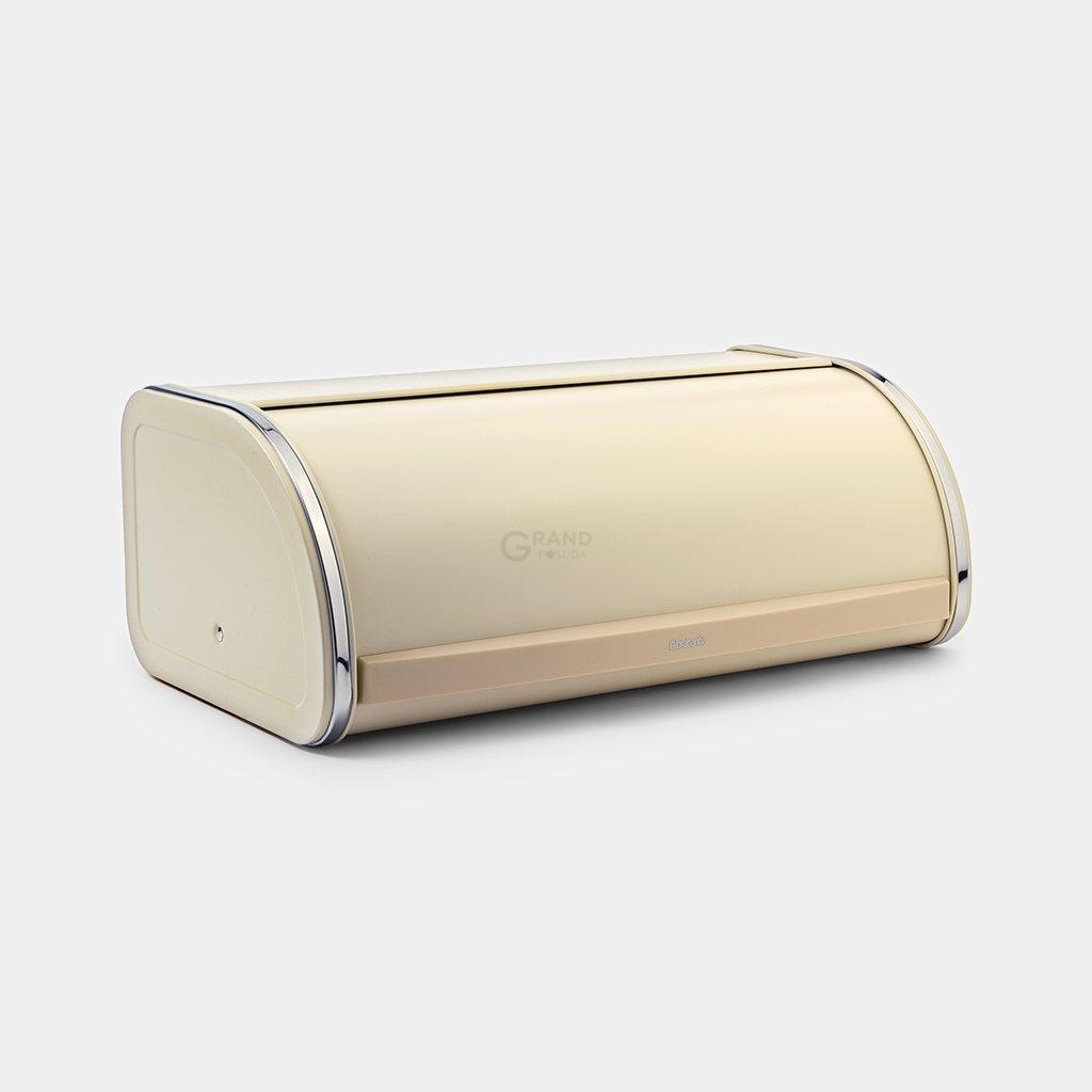 Brabantia Хлібниця з зрушується кришкою 17,5х44,8х27 см мигдальна | https://grandposuda.com.ua