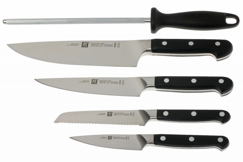 Zwilling Набір ножів з підставкою 6 предметів Pro | https://grandposuda.com.ua