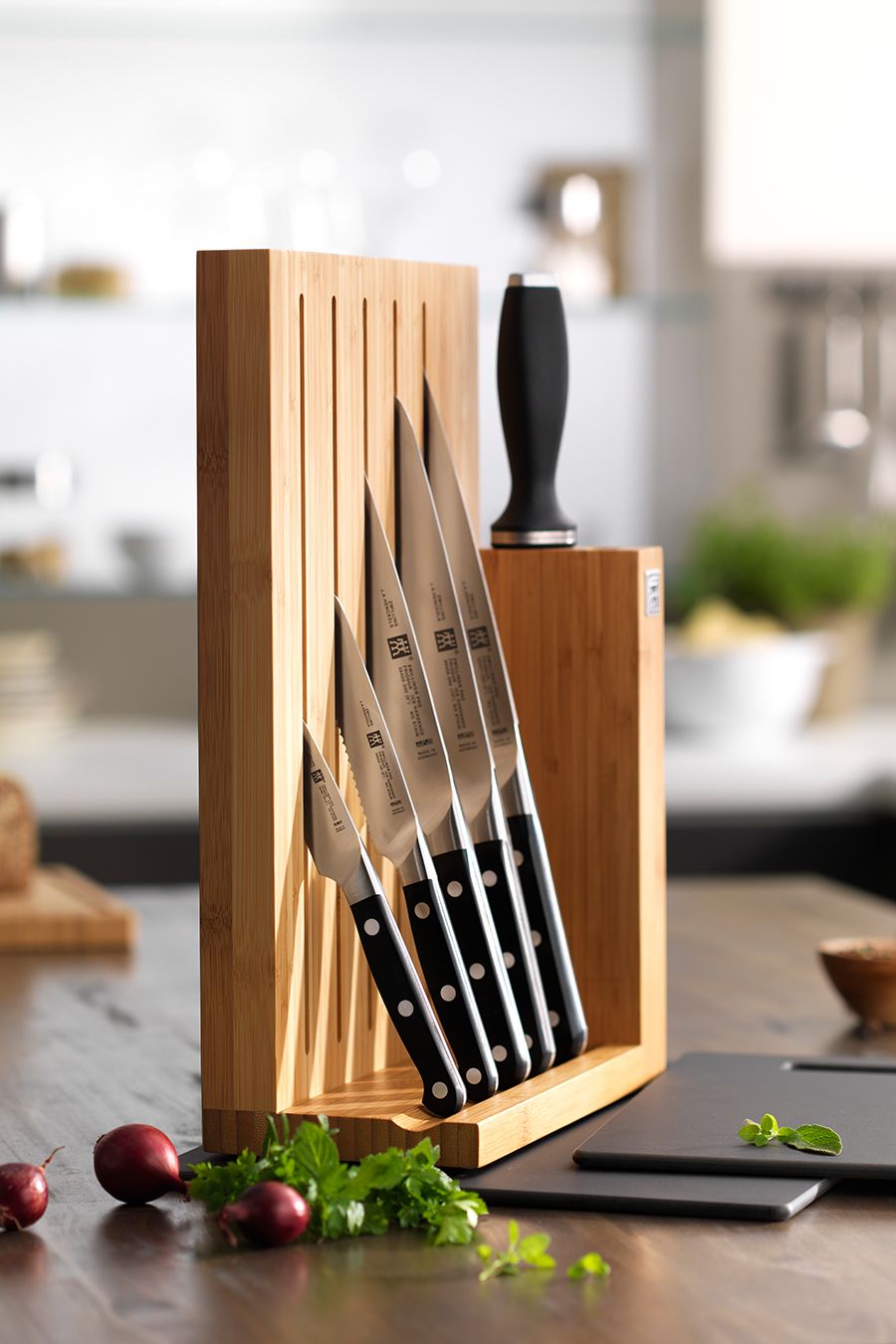 Zwilling Набір з 5 ножів з підставкою Pro | https://grandposuda.com.ua