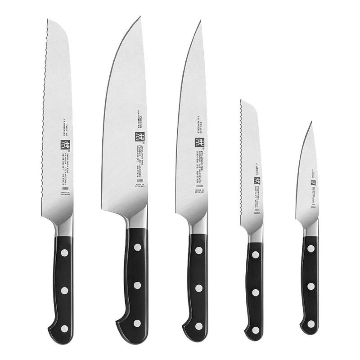Zwilling Набір з 5 ножів з підставкою Pro | https://grandposuda.com.ua