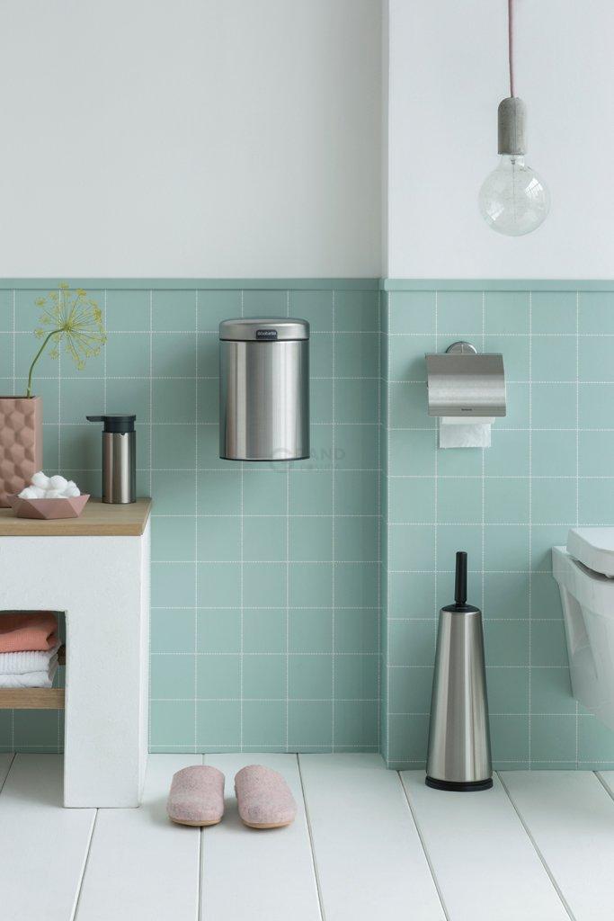 Brabantia Туалетний йоржик з тримачем матовий сталевий Classic | https://grandposuda.com.ua