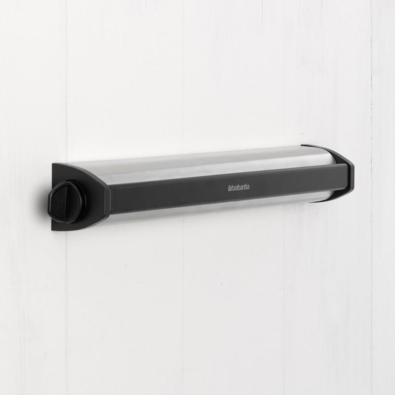 Brabantia Вытяжная настенная сушилка для белья до 22 м навески стальная матовая | https://grandposuda.com.ua