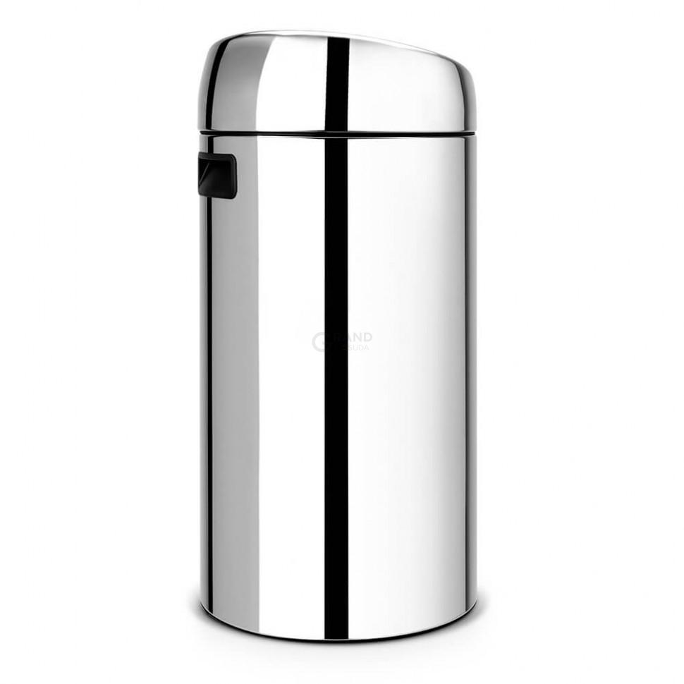 Brabantia Сміттєвий бак 45 л глянцева сталь Touch Bin | https://grandposuda.com.ua