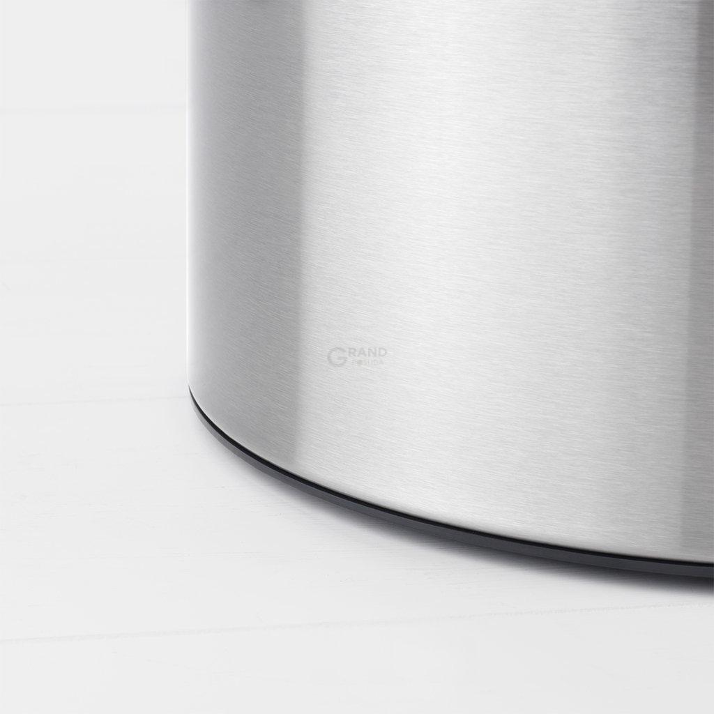 Brabantia Сміттєвий бак 45 л матова сталь із захистом від відбитків пальців Touch Bin | https://grandposuda.com.ua