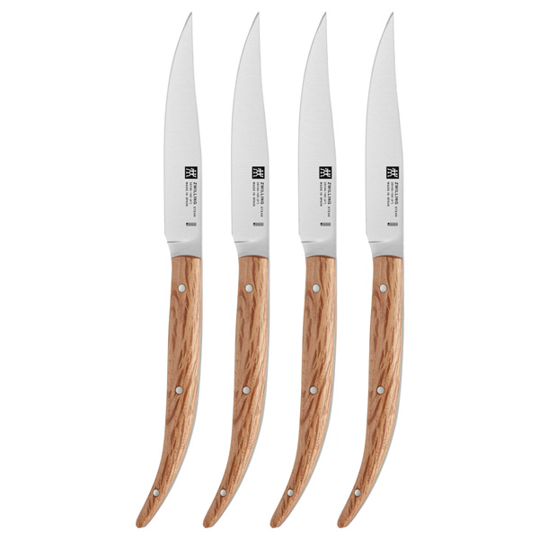 Zwilling Набір ножів для стейка 4 предмета дуб Steak Knife | https://grandposuda.com.ua