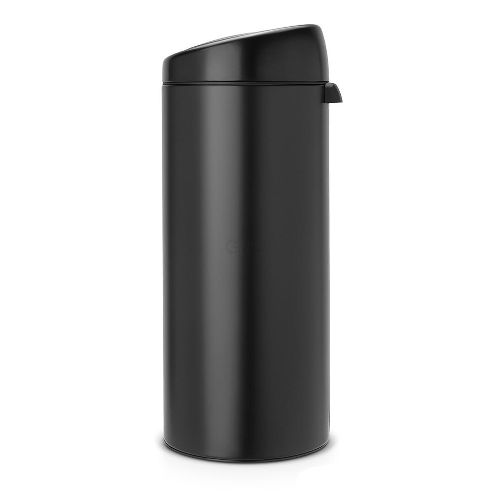 Brabantia Сміттєвий бак 30 л чорний матовий Touch Bin | https://grandposuda.com.ua