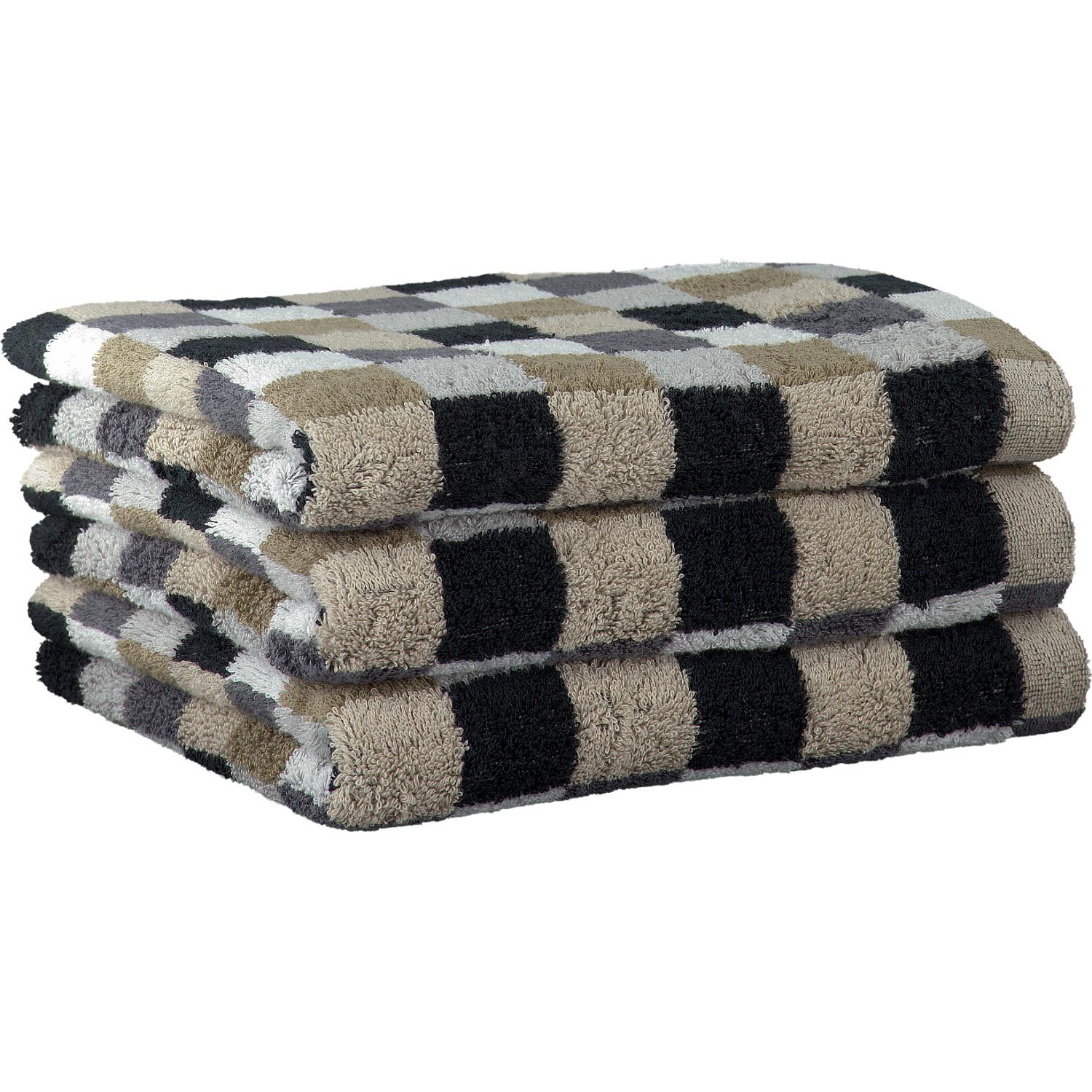 Полотенце 30 х 30 см Kiesel Karo Lifestyle Cawo | https://grandposuda.com.ua