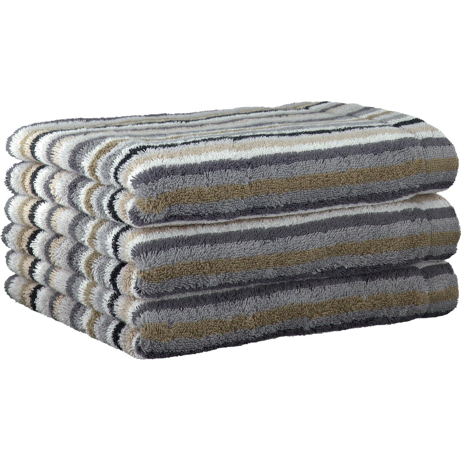Полотенце 30 х 30 см Kiesel Stripes Lifestyle Cawo | https://grandposuda.com.ua