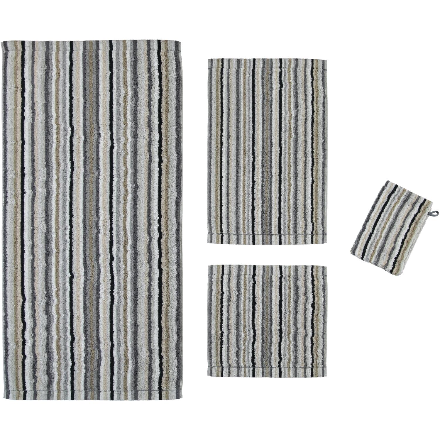 Мочалка-варежка 16 х 22 см Kiesel Stripes Lifestyle Cawo | https://grandposuda.com.ua