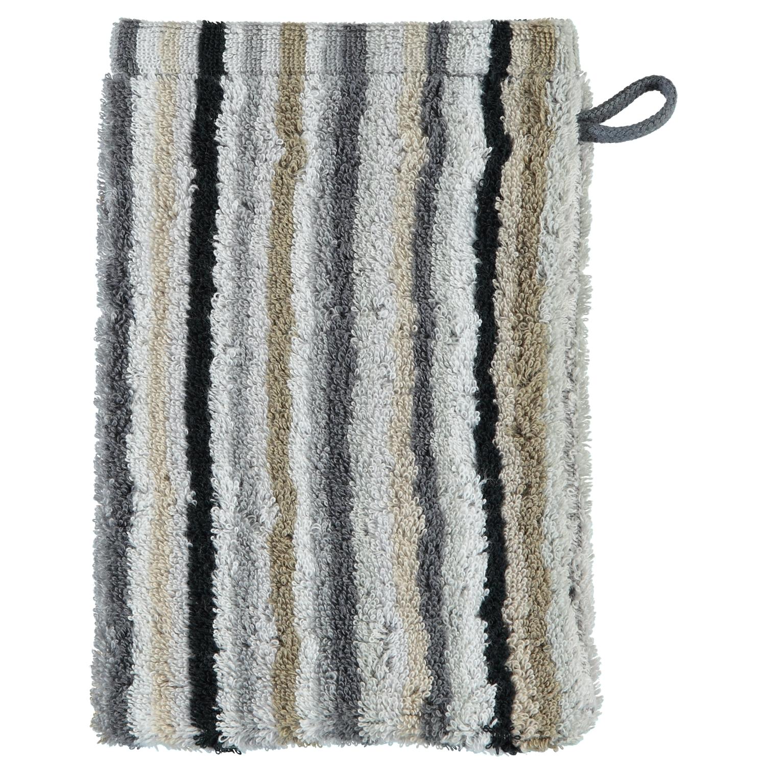 Мочалка-варежка 16 х 22 см Kiesel Stripes Lifestyle Cawo | https://grandposuda.com.ua