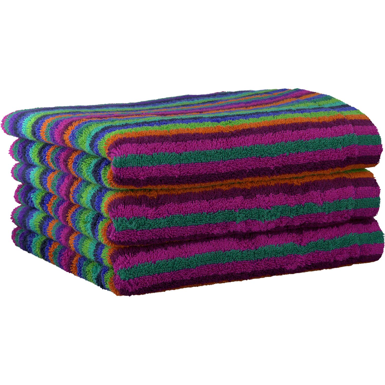 Мочалка-варежка 16 х 22 см Multicolor Stripes Lifestyle Cawo | https://grandposuda.com.ua