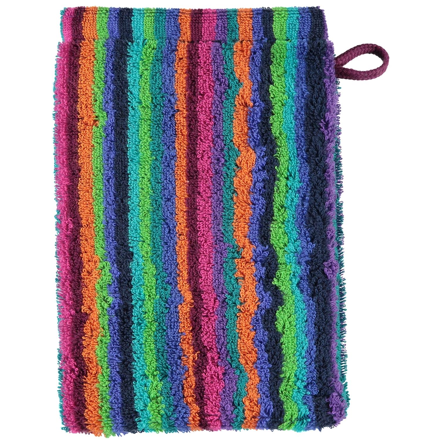 Мочалка-варежка 16 х 22 см Multicolor Stripes Lifestyle Cawo | https://grandposuda.com.ua