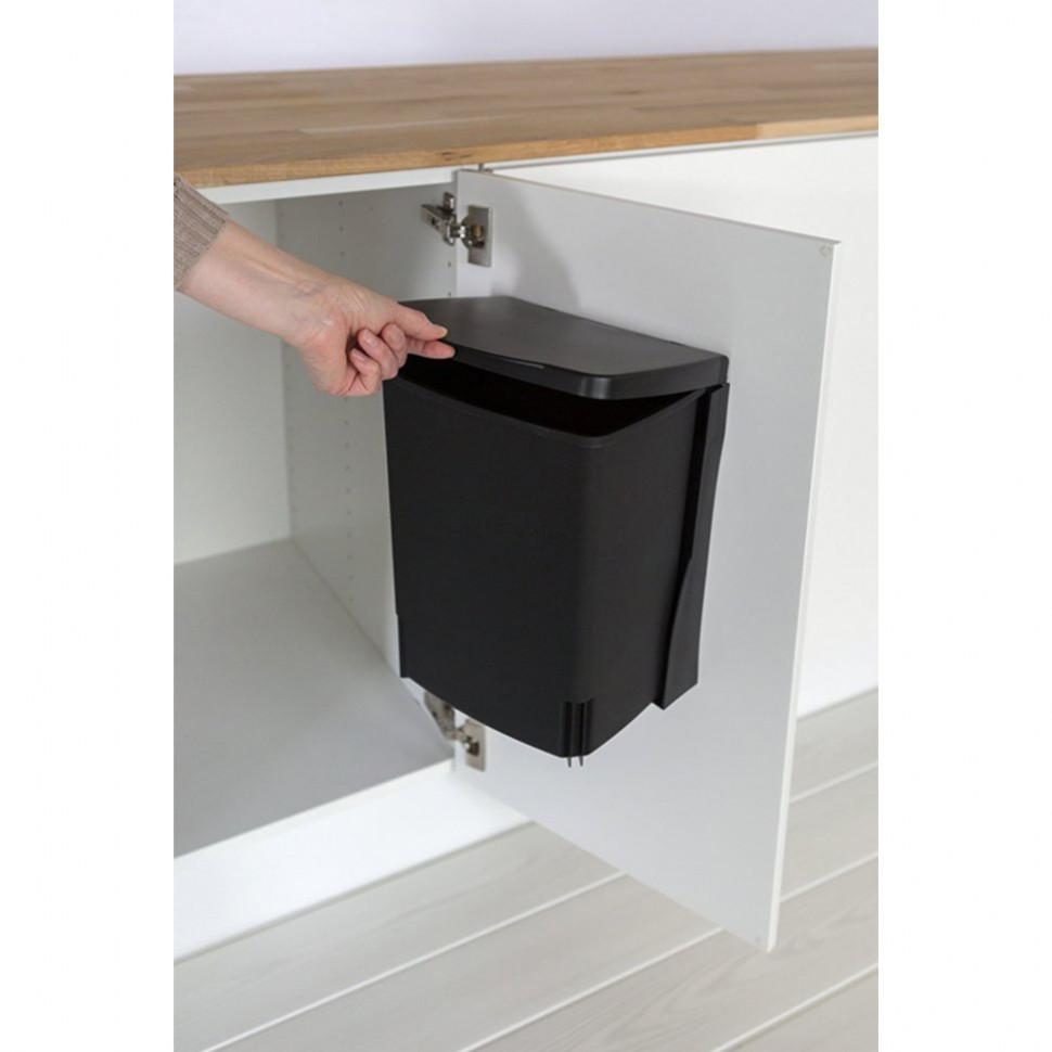 Brabantia Вбудований сміттєвий бак прямокутний чорний 10 л Built in Bin | https://grandposuda.com.ua
