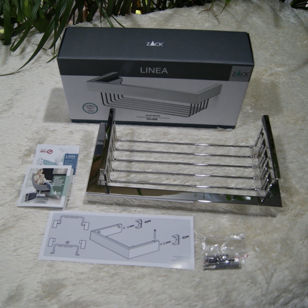 Zack Полиця для ванної глянсова Linea | https://grandposuda.com.ua