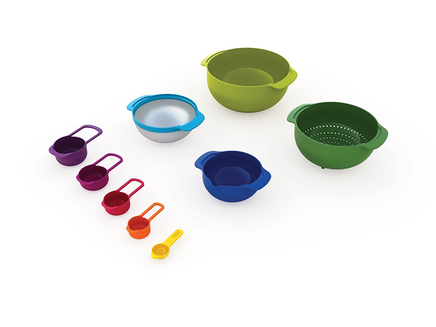 Joseph Joseph Набір мисок 9 предметів Nest Plus Multicolor | https://grandposuda.com.ua