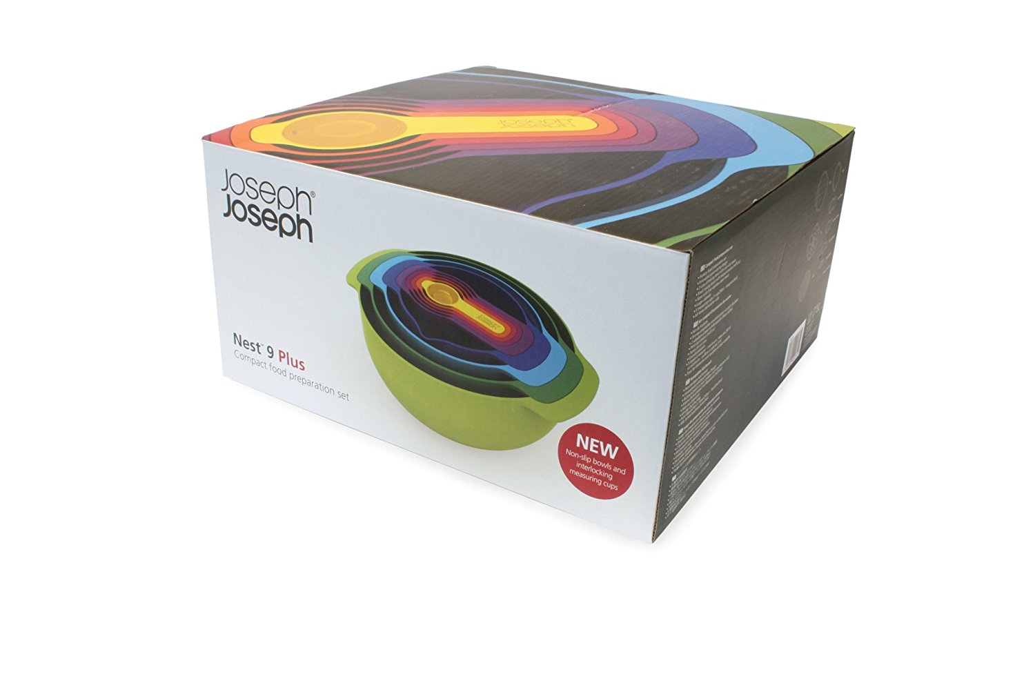 Joseph Joseph Набір мисок 9 предметів Nest Plus Multicolor | https://grandposuda.com.ua
