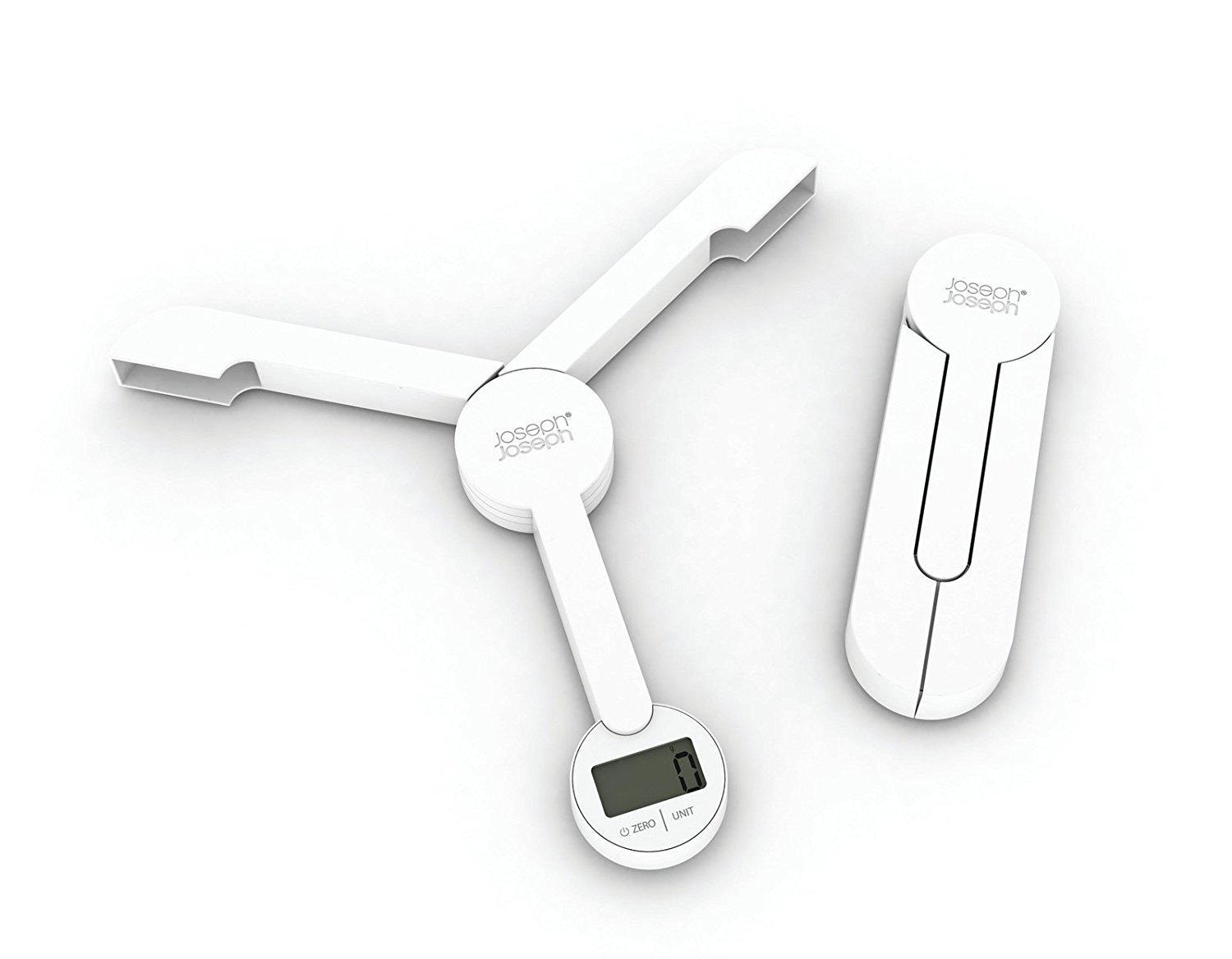 Joseph Joseph Цифровые складные весы белые TriScale | https://grandposuda.com.ua