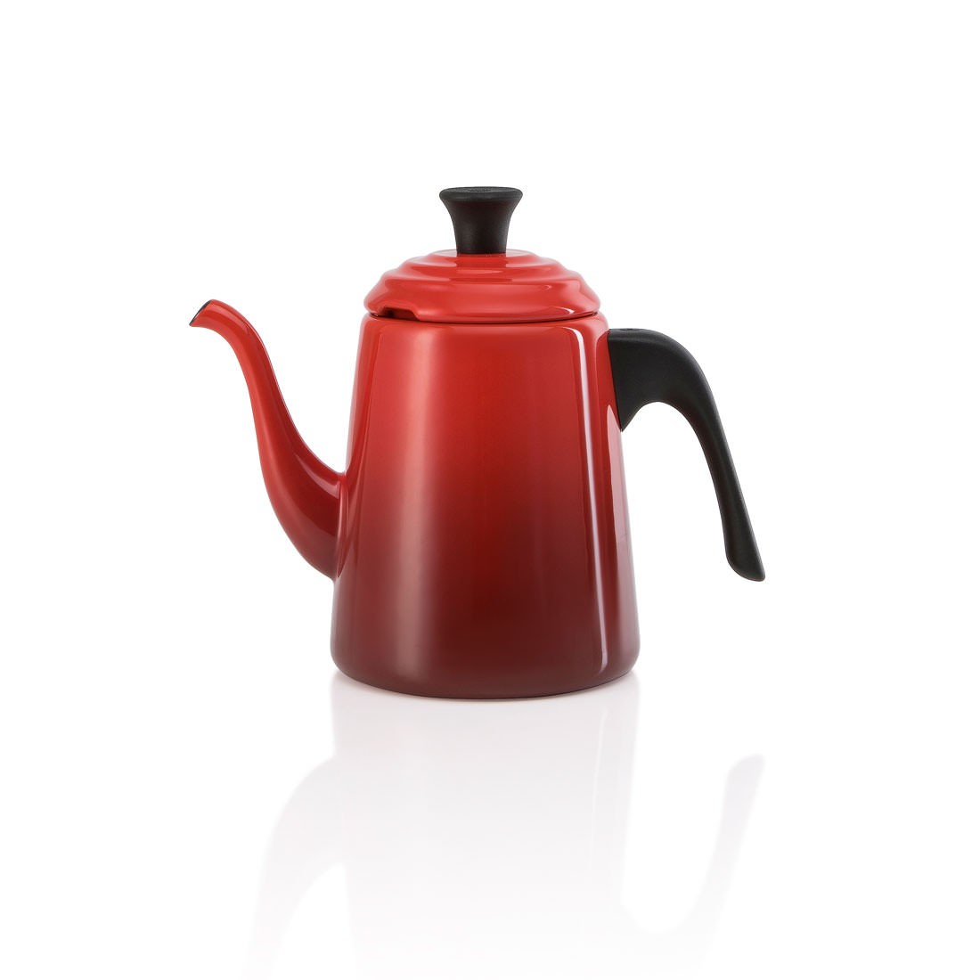 Le Creuset Чайник для пуровера 0,7 л, красный Cerise | https://grandposuda.com.ua