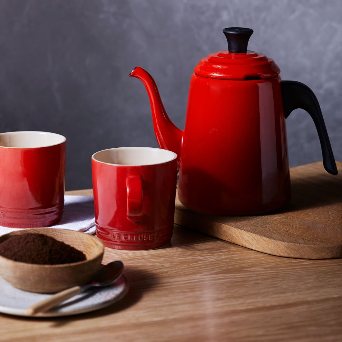 Le Creuset Чайник для пуровера 0,7 л, помаранчевий Flame | https://grandposuda.com.ua