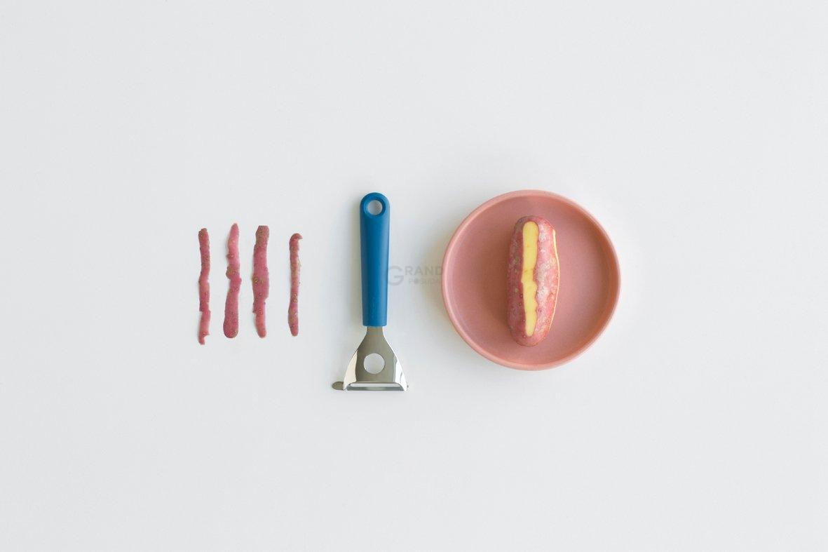 Brabantia Ніж для чищення Т-подібної форми 19 см синій Tasty Colours | https://grandposuda.com.ua