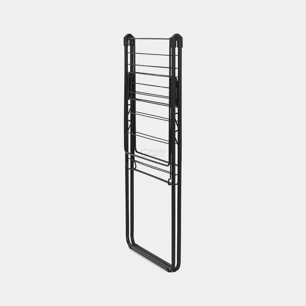 Brabantia Сушилка для белья напольная 15 м черная матовая Наngon | https://grandposuda.com.ua