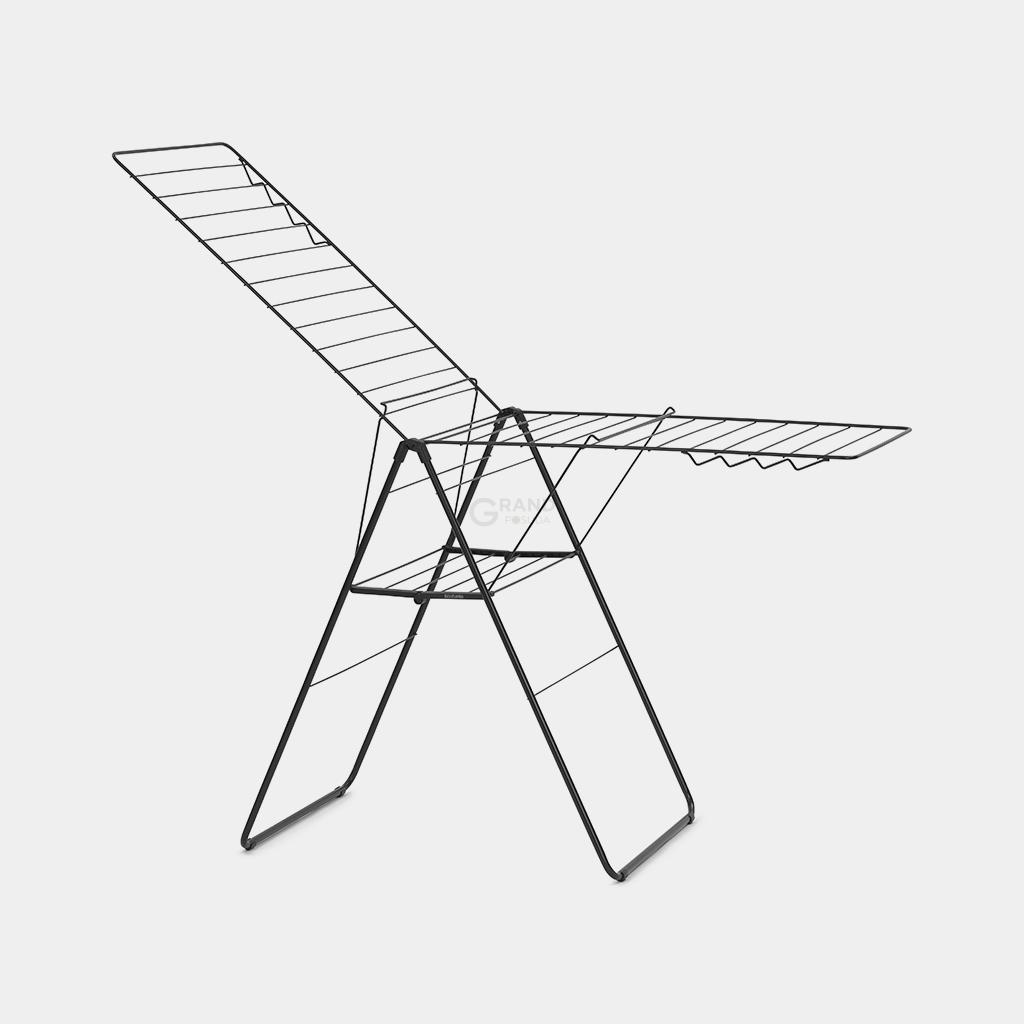 Brabantia Сушарка для білизни підлогова 25 м чорна матова Напдоп | https://grandposuda.com.ua