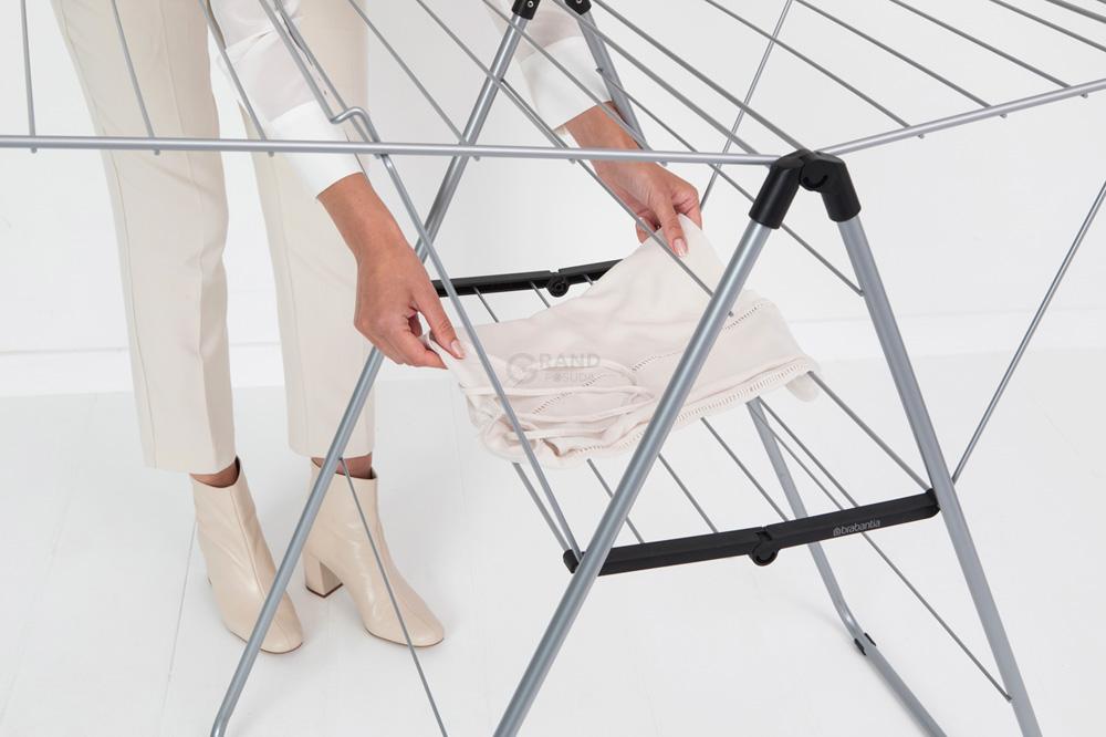 Brabantia Сушилка для белья напольная 25 м серая Наngon | https://grandposuda.com.ua