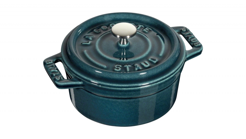 Staub Мини-кастрюля / жаровня с крышкой 10 см la Mer | https://grandposuda.com.ua
