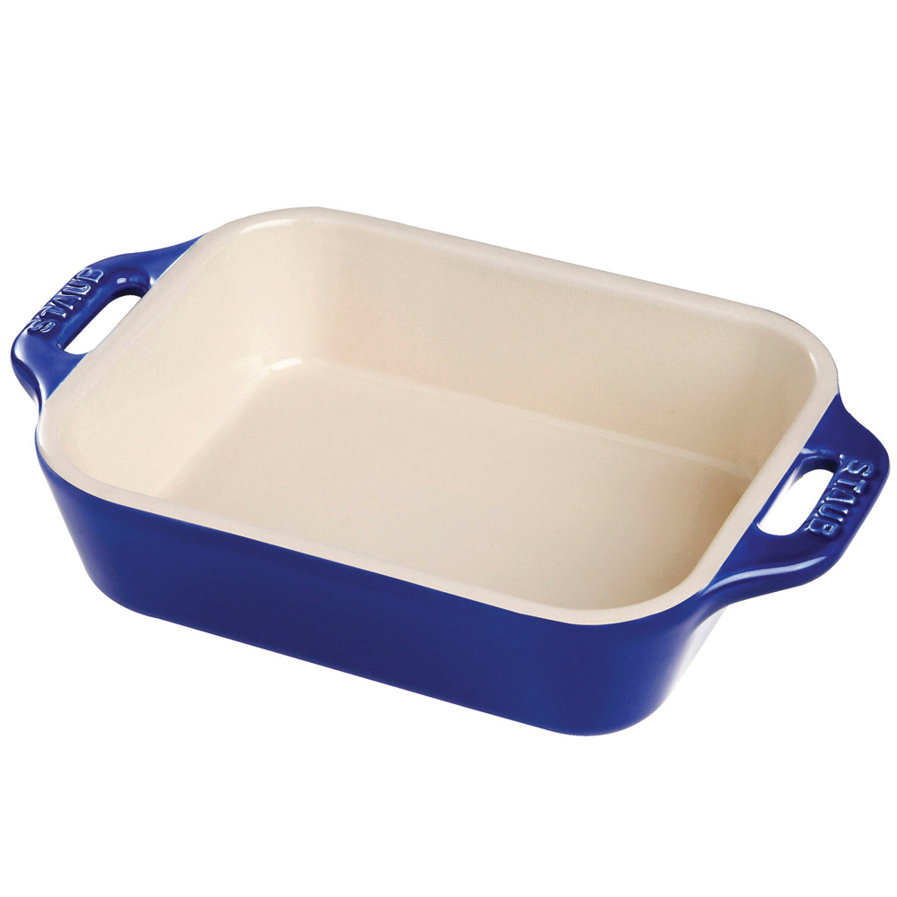 Staub Форма для запекания прямоугольная 19 х 15 см Dark Blue | https://grandposuda.com.ua