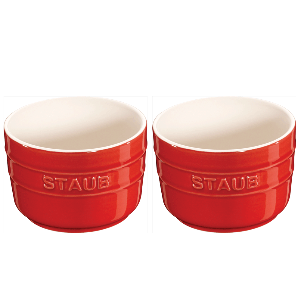 Staub Горщик для запікання 0.15 л набір 2 предмета Cherry | https://grandposuda.com.ua