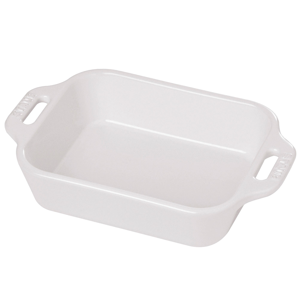 Staub Керамическая форма для запекания 27 х 19 см White | https://grandposuda.com.ua