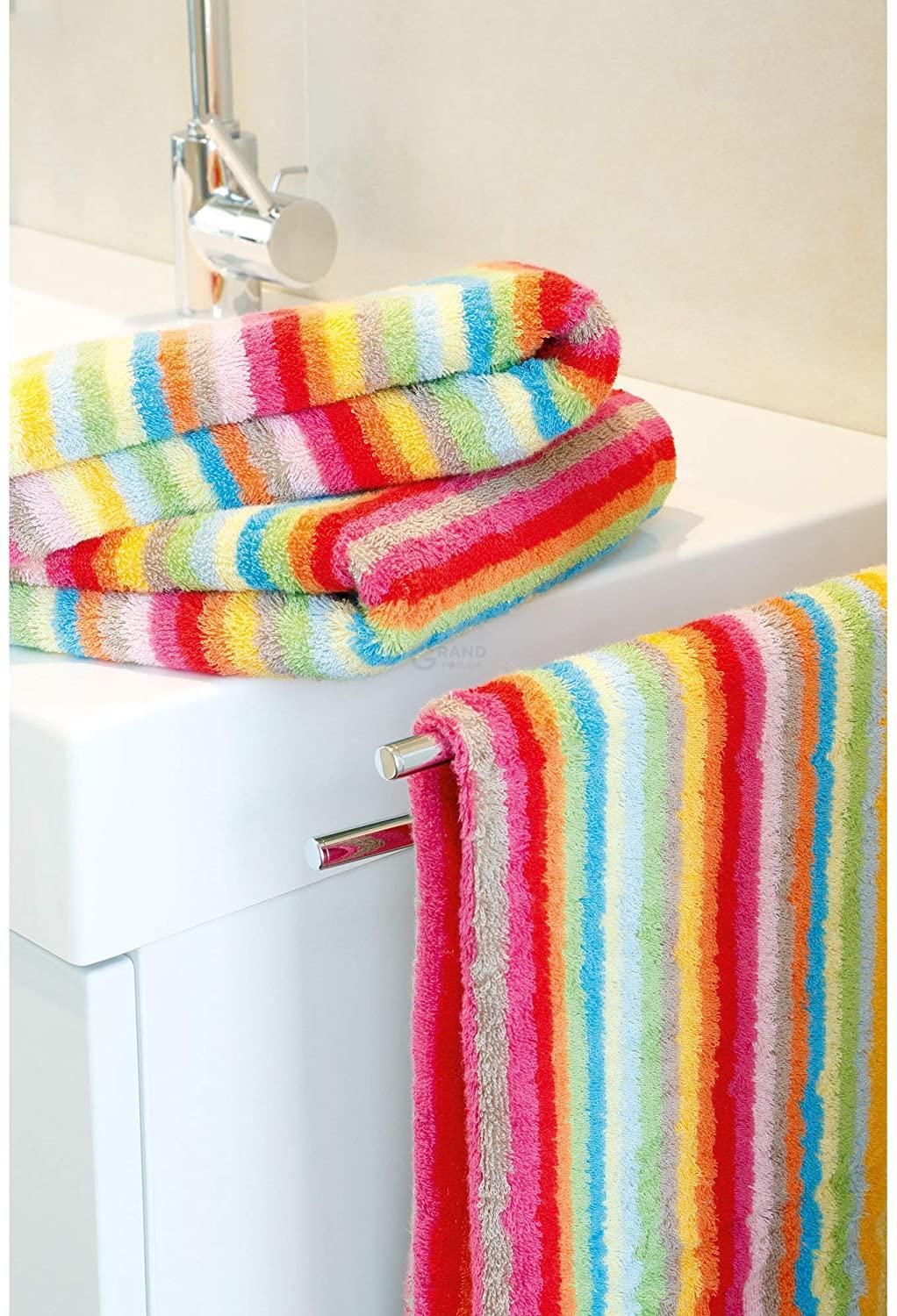 Мочалка-рукавиця 16 х 22 см Multicolor Stripe Lifestyle Cawo | https://grandposuda.com.ua