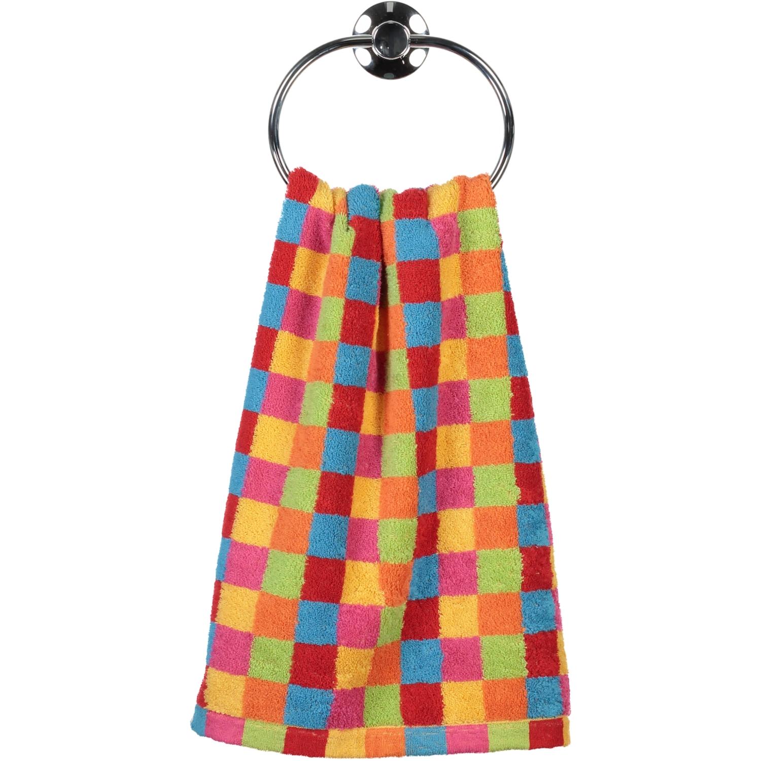 Рушник для рук 50 х 100 см Multicolor Cube Karo Lifestyle Cawo | https://grandposuda.com.ua