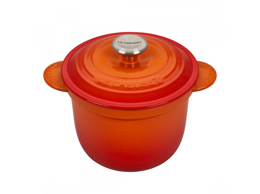 Le Creuset Кастрюля / жаровня 18 см с крышкой, оранжевая Every Flame | https://grandposuda.com.ua