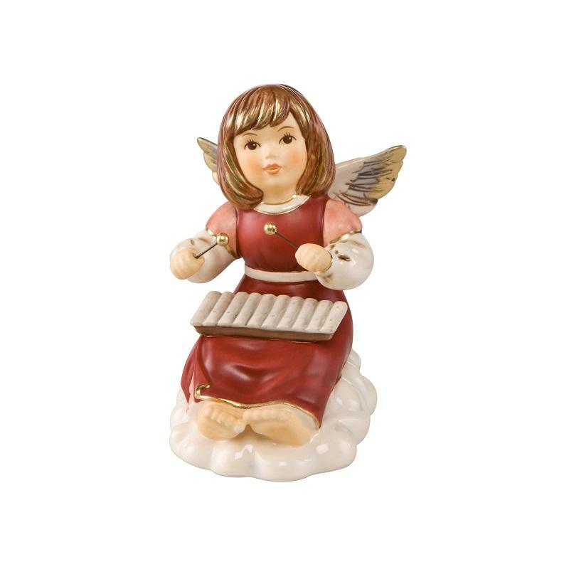 Goebel Фігурка Ангел грає на ксилофоніWeihnachtsengel bordeaux Engelsfiguren | https://grandposuda.com.ua