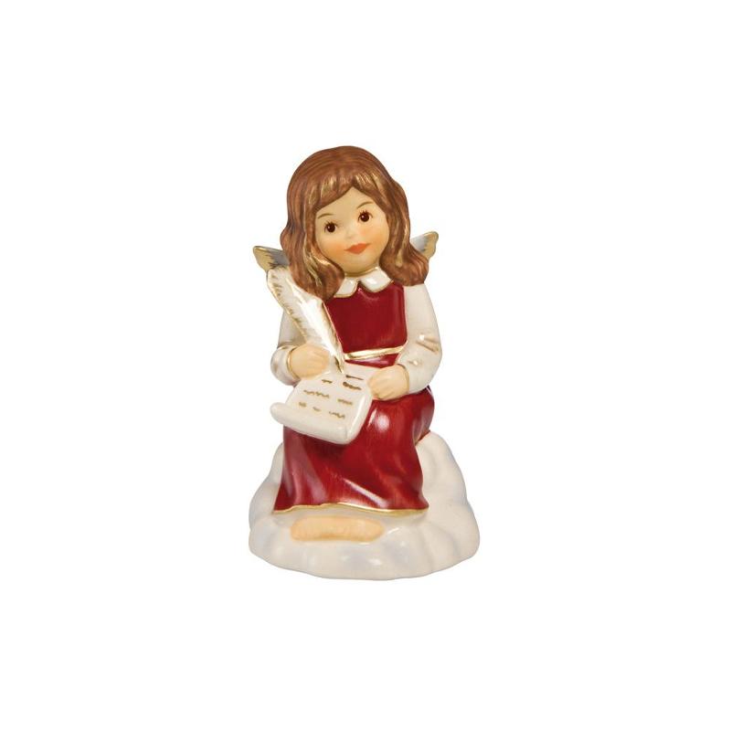 Goebel Фігурка Мій список бажаньWeihnachtsengel bordeaux Engelsfiguren | https://grandposuda.com.ua