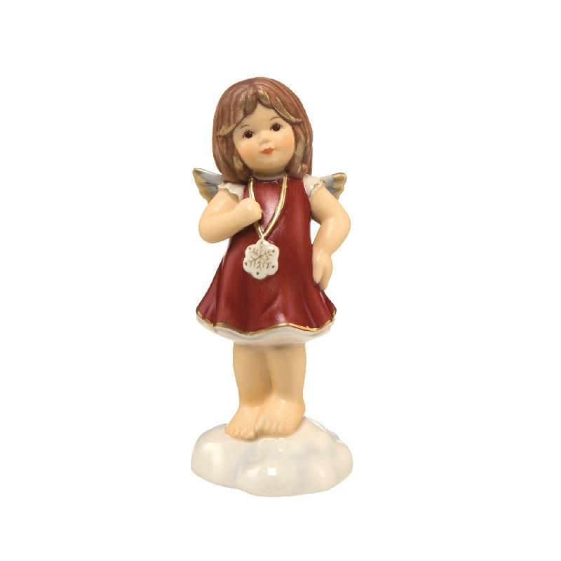 Goebel Фігурка Дівчинка-ангелWeihnachtsengel bordeaux Engelsfiguren | https://grandposuda.com.ua