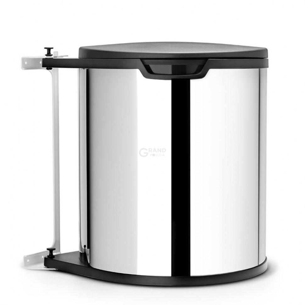 Brabantia Вбудований сміттєвий бак 15 л глянсовий сталевий Built in Bin | https://grandposuda.com.ua