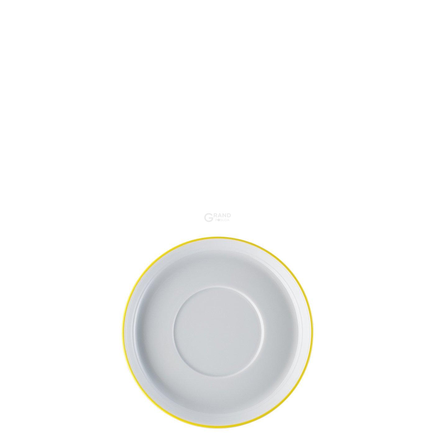 Arzberg Блюдце к чашке для кофе 15 см, желтое Cucina | https://grandposuda.com.ua