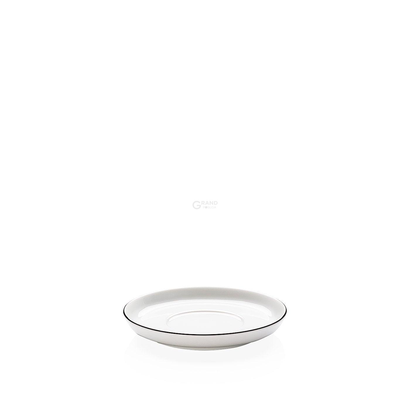 Arzberg Блюдце к чашке для кофе 15 см, черное Cucina | https://grandposuda.com.ua