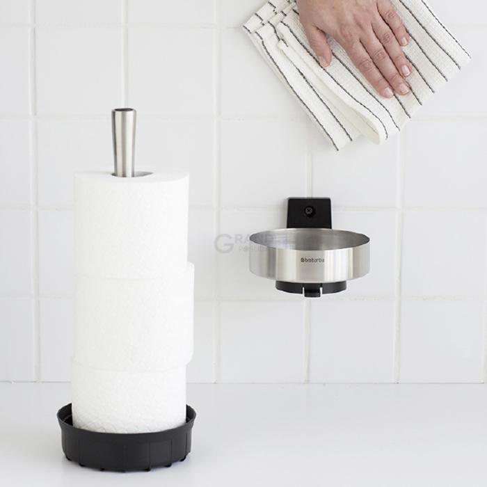 Brabantia Диспенсер для зберігання туалетного паперу (до 3х рулонів) глянсовий сталевий Profile | https://grandposuda.com.ua