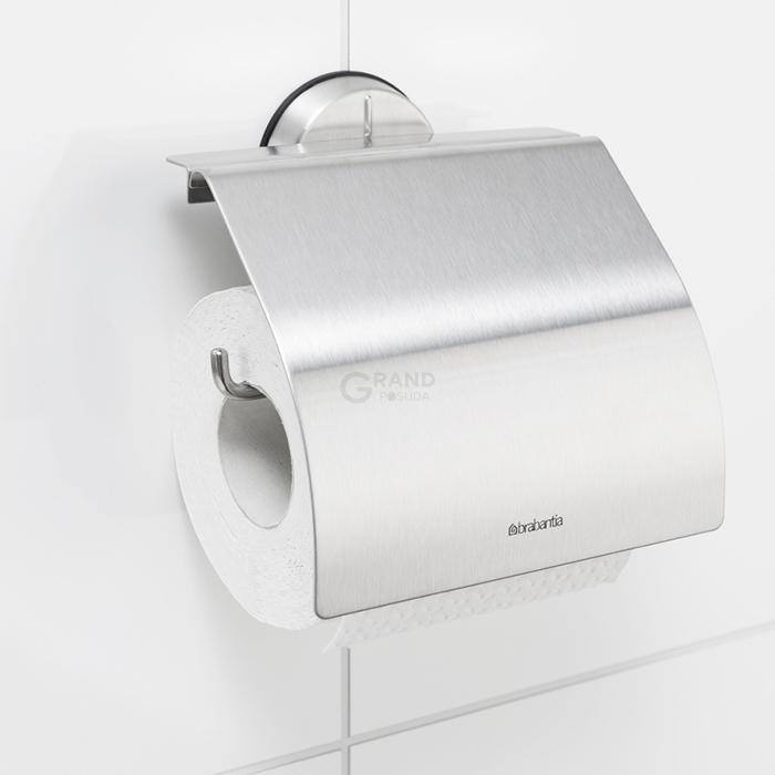 Brabantia Тримач для туалетного паперу матовий сталевий Profile | https://grandposuda.com.ua