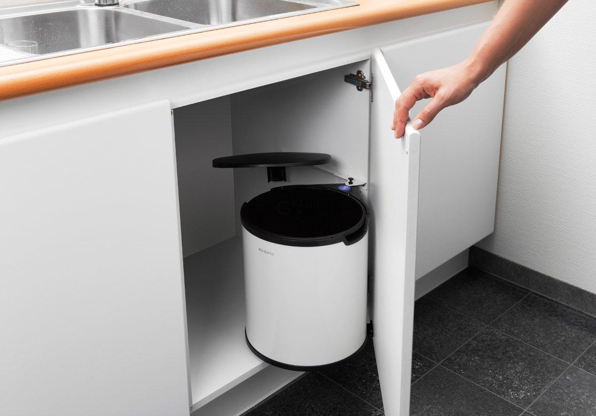 Brabantia Вбудований сміттєвий бак 15 л білий Built in Bin | https://grandposuda.com.ua