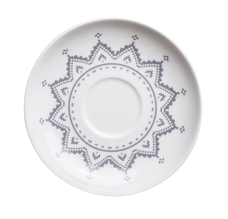 Kahla Блюдце до чашки для кави 15 см, сіре Cross Stitch Kahla Блюдце до чашки для кави 15 см, сіре Cross Stitch | https://grandposuda.com.ua
