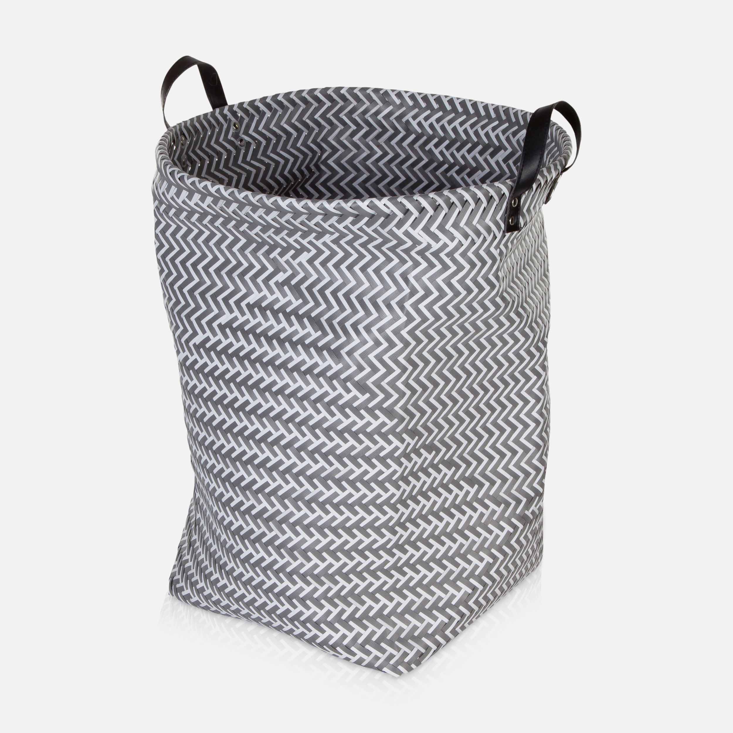 Корзина для белья Weave 80 л серая Möve | https://grandposuda.com.ua