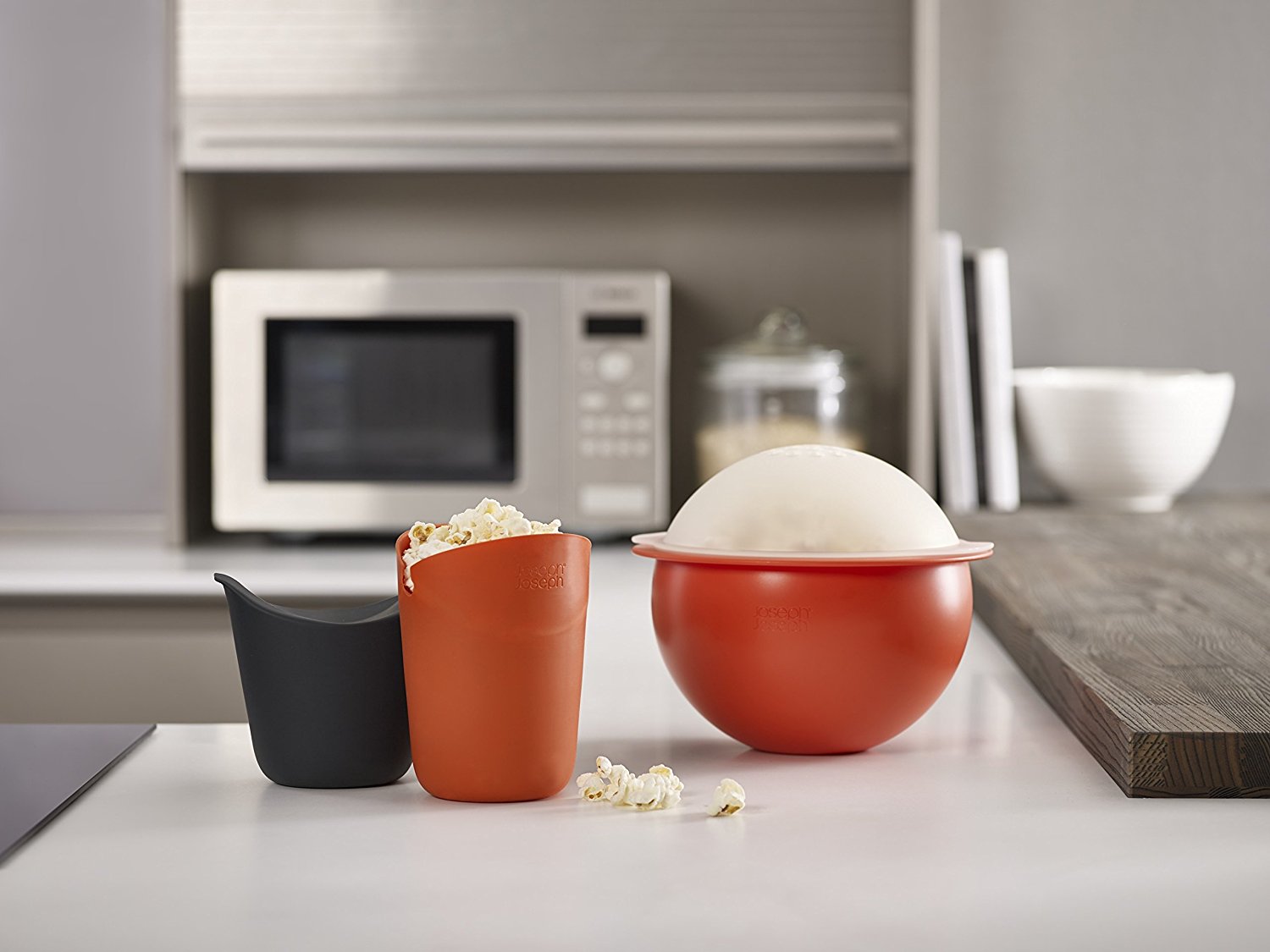 Joseph Joseph Набір склянок для приготування та подачі попкорну M-Cuisine Single-Portion | https://grandposuda.com.ua