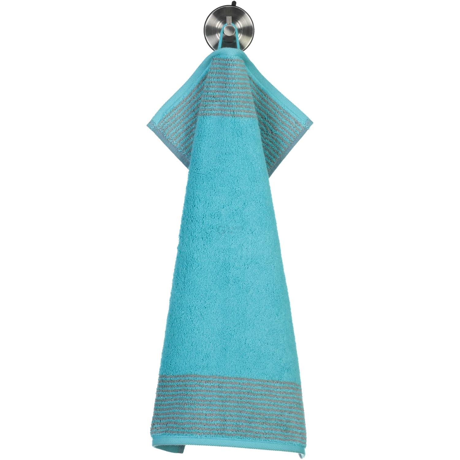 Рушник гостьовий 30 х 50 см Turquoise Two-Tone Cawo | https://grandposuda.com.ua