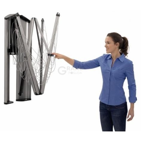 Brabantia Настенная сушилка для белья с защитным коробом 24 м навески WallFix | https://grandposuda.com.ua